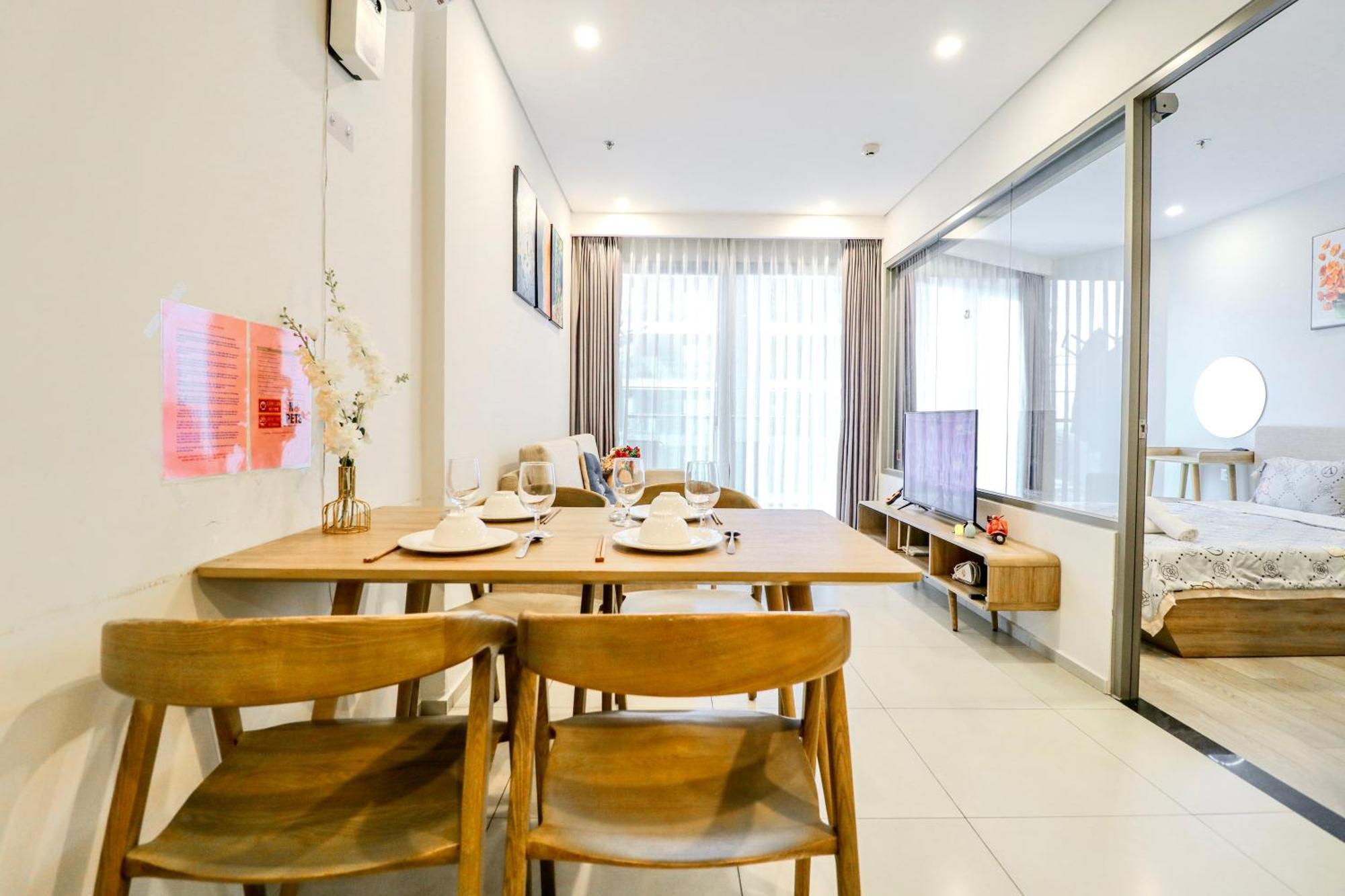 شقة Dua'S House - The SóNg Vung Tau, Sky Pool & Gym المظهر الخارجي الصورة